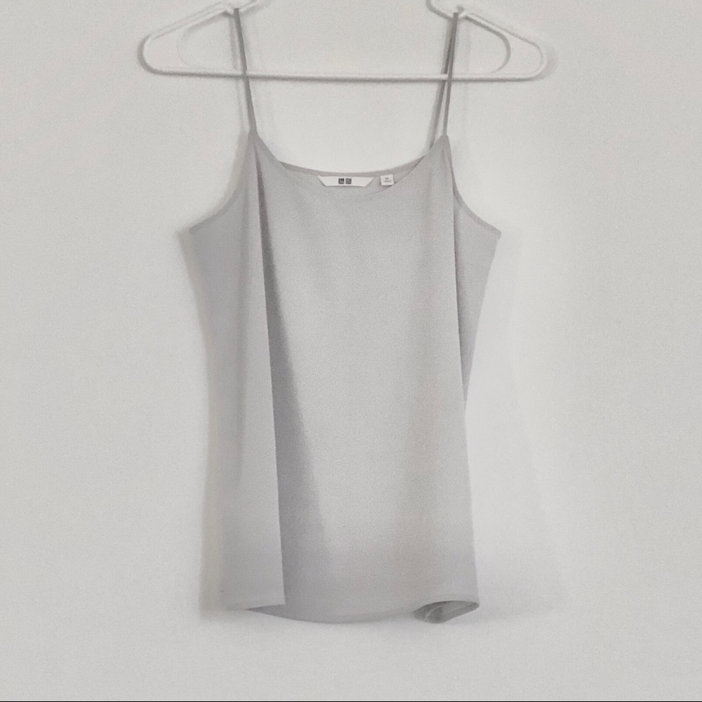 Uniqlo Drape Camisole Top Light Grey